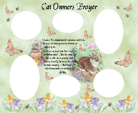 Cat Owner's Prayer Magnetic Photo Collage