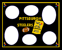 Steeler Collage Magnetic Photo Frame