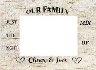 our family chaos and love collage, magnetic collage,magnetic collage, magnetic frame, fridge frame, magnetic fridge frames, fridge frames, frames for the fridge, fridge, frames, collages, magnets, magnet collage, magentic frame