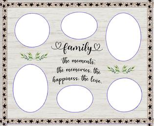 Family the Moments the Memories Collage