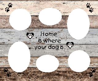 home is where your dog is collage, fridge frame, magnetic frames, magnetic fridge frames, magnet frames, fridge frames, refrigerator frame