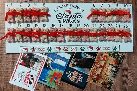 Countdown to Santa Paws with Magnetic Photo Border